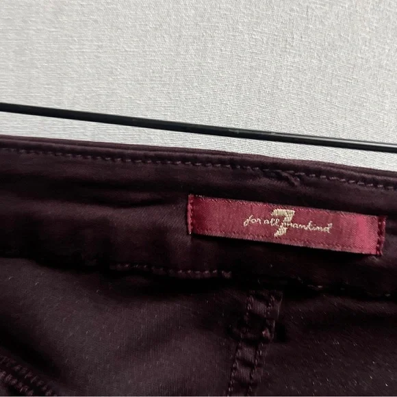 7 For All Mankind Distressed Skinny Jeans Sz 27 - Picture 5 of 12